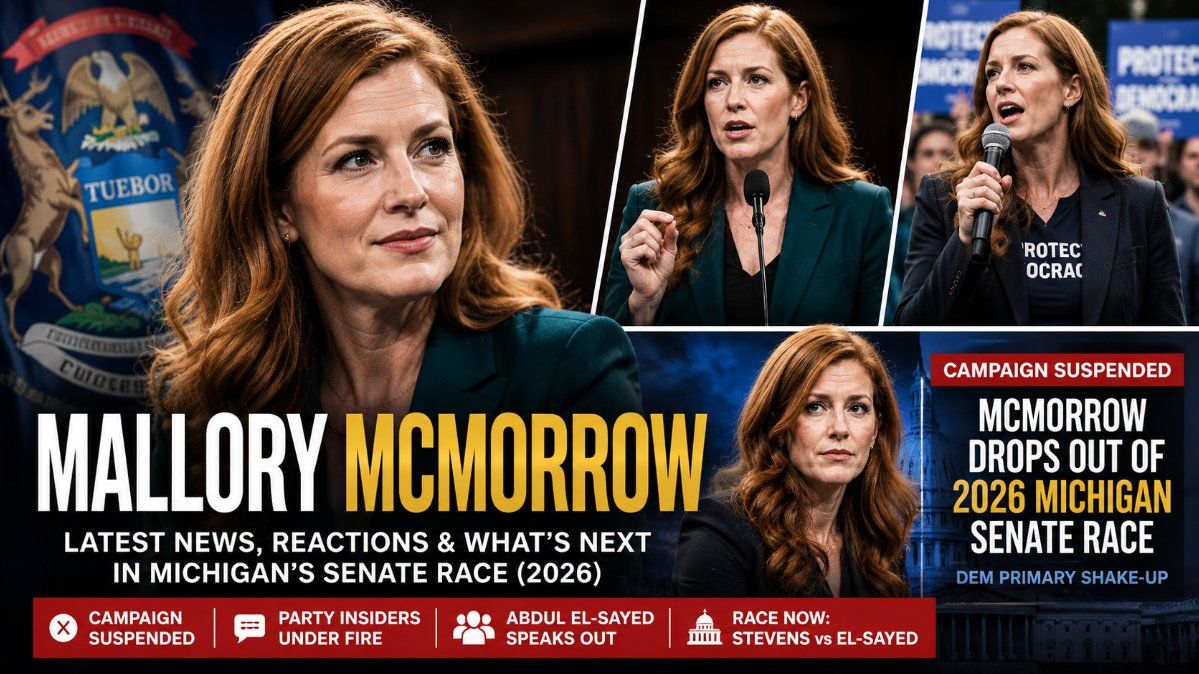 Mallory McMorrow Suspends Senate Campaign: The Story Behind Michigan's Biggest Political Shake-Up of 2026