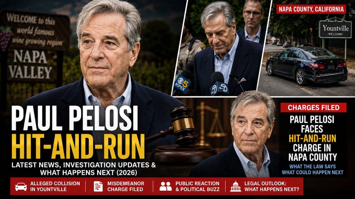 Paul Pelosi Faces Hit-and-Run Charge in California: What Happened, Latest Updates and Why He's Back in the Spotlight
